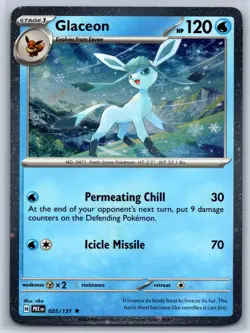 Glaceon - Cosmos Holo - Prismatic Evolutions 025/131 Pokemon Card NM - Image 1