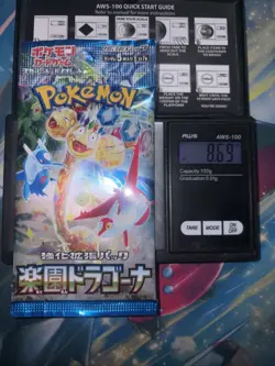 Heavy 8.69g Pokemon Sealed Dragona Paradise Japanese Booster Pack - Image 1