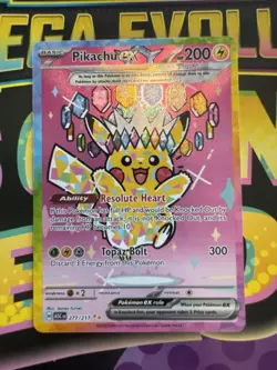 Pokemon Pikachu ex 277/217 SIR Special Illustration Rare Ascended Heroes - Image 1