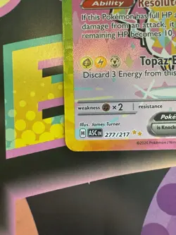 Pokemon Pikachu ex 277/217 SIR Special Illustration Rare Ascended Heroes - Image 2