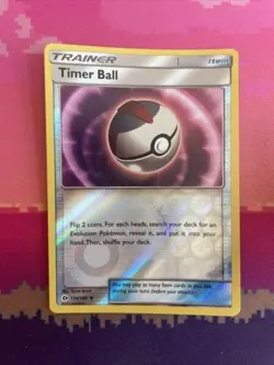 Pokemon Card Timer Ball Sun & Moon Reverse Holo Uncommon 134/149 Near Mint - Image 1