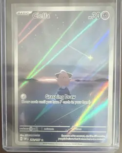Pokemon Cleffa 202/197 Illustration Rare Holo SV03 30 HP - Image 1