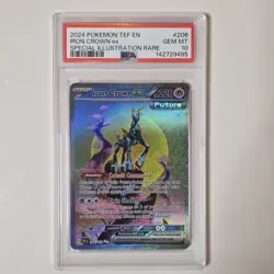 2024 Pokemon Iron Crown Ex Full Art TEF en Special Illustration #206/162 PSA 10 - Image 1