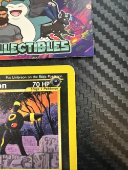 Pokemon TCG Neo Discovery Umbreon Card 32/75 Non Holo Rare MP+ - Image 3