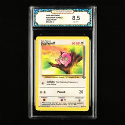 TQG 8.5 NM-MT+ 1999 Pokemon ENG Jigglypuff #54/64 C - Image 1