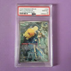 Pokemon TCG - Misty's Psyduck 193/182 - Destined Rivals - PSA 10 GEM MINT - Image 1