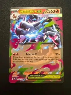 Mega Charizard X ex 013/094 ME02: Phantasmal Flames Pokemon TCG Near Mint - Image 1