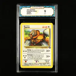 TQG 9 MINT 1999 Pokemon ENG Tauros #47/64 U - Image 1