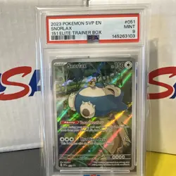 Pokemon SVP EN SVP 051 Snorlax 151 ETB Single PSA Mint 9 - Image 1