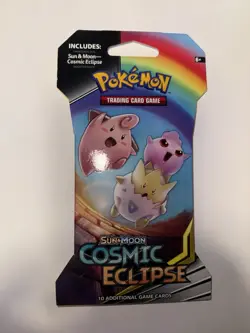 Pokemon TCG Sun & Moon Cosmic Eclipse Sleeved Booster Pack Factory Sealed - Image 1