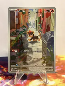 Pokemon TCG - Litleo 2025 Illustration Rare Mega Evolution IR 139/132 Near Mint - Image 1