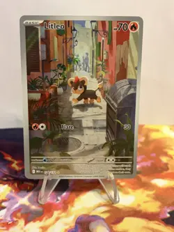 Pokemon TCG - Litleo 2025 Illustration Rare Mega Evolution IR 139/132 Near Mint - Image 2