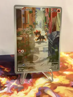 Pokemon TCG - Litleo 2025 Illustration Rare Mega Evolution IR 139/132 Near Mint - Image 3