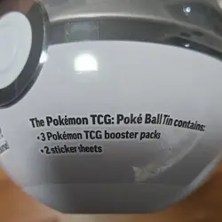 Pokemon TCG Poke Ball Tin with 3 Booster Packs & 2 Sticker Sheets English - Image 3