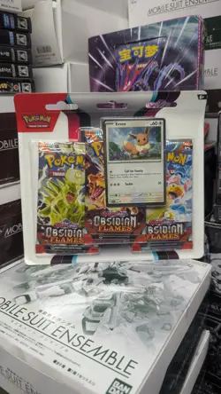 Pokemon TCG S&V - Obsidian Flames Booster Blister 3 Pack (EEVEE) - Image 1