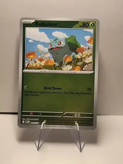 Bulbasaur 001/132 Me01: Mega Evolution Reverse Holo Pokemon TCG NM - Image 1