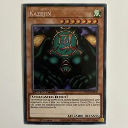 Yugioh Tcg Kazejin SGX2-END08 Secret Rare 1st Edition Near Mint Single! - Image 1