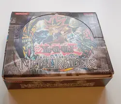 Yu-Gi-Oh! YUGIOH 1st EDITION METAL RAIDERS EMPTY DISPLAY BOX + PACKETS NO CARDS - Image 1