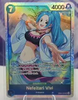 One Piece TCG Nefeltari Vivi EB04-025 The Azure Sea's Seven Foil - Image 1