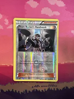 Pokemon Card Team Rocket's Handiwork Fates Collide Reverse Holo 112/124 NM - Image 1