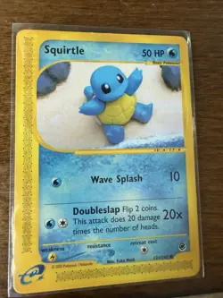 Pokemon Squirtle TCG Expedition Base Set Card 131/165 Regular LP - Image 1