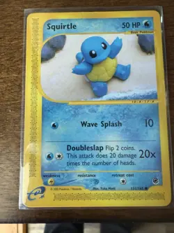 Pokemon Squirtle TCG Expedition Base Set Card 131/165 Regular LP - Image 2