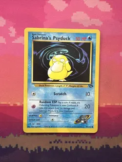 Pokemon Card Sabrina's Psyduck Gym Challenge Common 99/132 Near Mint - Image 1