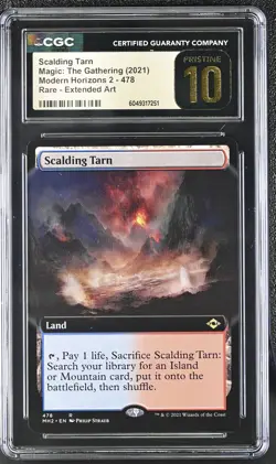 SCALDING TARN Modern Horizons 2 Extended Art Rare CGC Pristine 10 MTG - Image 1
