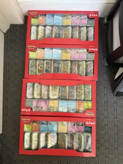 Pokemon TCG Costco Prismatic Evolutions 8-Pack Mini Tins Factory Sealed - Image 4