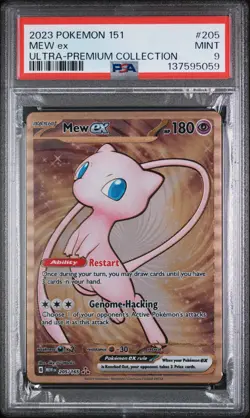 2023 POKEMON 151 ULTRA-PREM COLL #205 MEW EX PSA 9 - Image 1