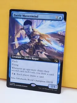 1x EXTENDED Faerie Mastermind, NM, MOM, Magic: the Gathering, MtG - Image 2