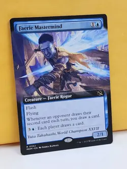 1x EXTENDED Faerie Mastermind, NM, MOM, Magic: the Gathering, MtG - Image 3
