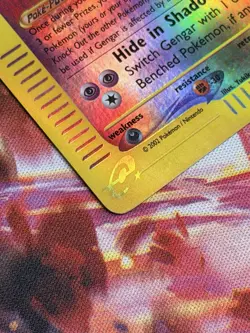 2002 Pokemon TCG Expedition Base Set Gengar 013/165 Reverse Holo Rare MP/HP - Image 5