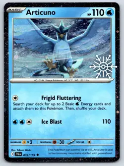 Articuno (Cosmos Holo) Holiday Calendar 2025 Stamped Promo Pokemon - Image 1