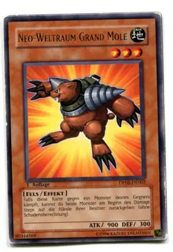 Yu-Gi-Oh! PLAYED/POOR Neo Weltraum Grand Mole Rare - Image 1