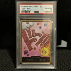 One Piece TCG DON!! Linlin Gold PRB01 JAP PSA 10 - Image 1