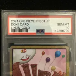 One Piece TCG DON!! Linlin Gold PRB01 JAP PSA 10 - Image 2