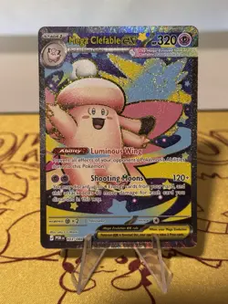 Pokemon TCG Mega Clefable ex 103/088 Perfect Order Full Art Holo Card NM - Image 1