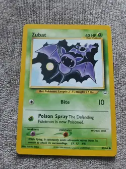 ZUBAT #59/64 Neo Revelation Common Unlimited WOTC Pokemon Card Light Play TCG - Image 1