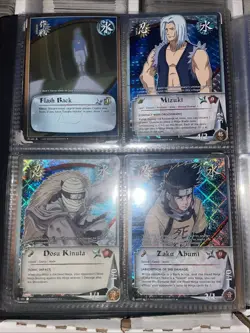 Naruto CCG 80 Foil Card Lot + Binder ****See All Pictures! - Image 1