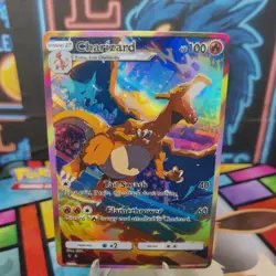 Charizard Custom Made Fan Made Pokemon ACG CCG Texture-Holofoil Card NM. - Image 1