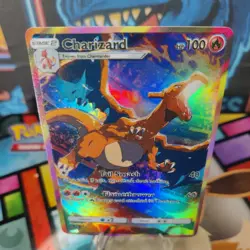 Charizard Custom Made Fan Made Pokemon ACG CCG Texture-Holofoil Card NM. - Image 3