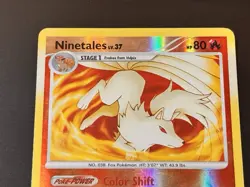 Ninetales 32/123 Reverse Holo Mysterious Treasures Pokemon Card MP 2007 Rare - Image 3