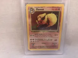 PSA 7 WOTC 1999 Jungle Unlimited Flareon 3/64 Holo Rare Card NM - Image 2