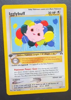 IGGLYBUFF - 1st Edition Neo Discovery - 40/75 - Uncommon - Pokemon Card - NM - Image 1