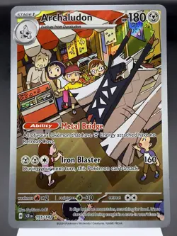 Archaludon 155/132 - Illustration Rare - Stellar Crown Pokemon Card NM - Image 1