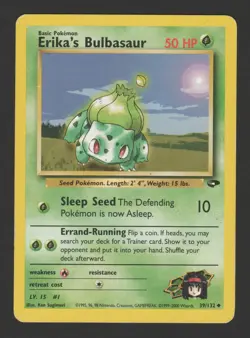 Erika's Bulbasaur Gym Challenge 39/132 ENG - Pokemon Card - Image 1