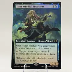 MTG Lorwyn Eclipsed - Tam, Mindful First-Year (Extended Art) [FOIL] - ECL - NM - Image 1