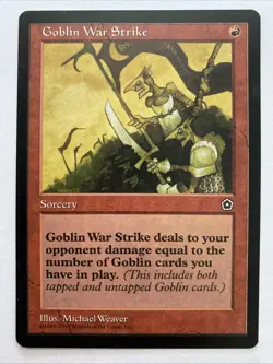 Goblin War Strike 1998 Portal Second Age MAGIC MTG LP - Image 1