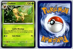 Leafeon (Holo) Prismatic Evolutions 005/131 Rare Pokemon Card NM - Image 3